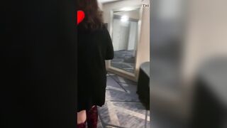 Flashing & Stripping in the Hotel Elevator and Hallway