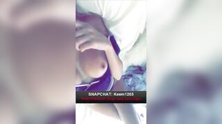 Pretty Hot Babe Masturbate Teasing with Red Dildo - Snapchat Pussy