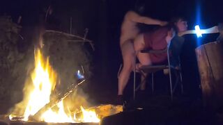 Single milf gets railed by the camp fire... loud orgasms! Enjoy!!