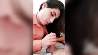 Legend Turkish Girlfriend Blowjob Performance - She Enjoyed