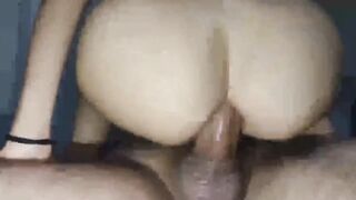 My stepsister's first anal orgasm! Cum dripping from her delicious ASS.