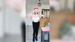 Happy Holiday Striptease huge tits by Milf MariaOld