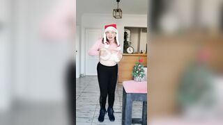 Happy Holiday Striptease huge tits by Milf MariaOld