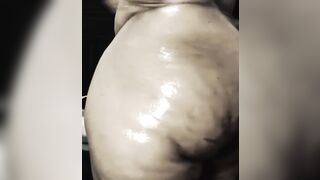 Big ass BBW oiled anal.