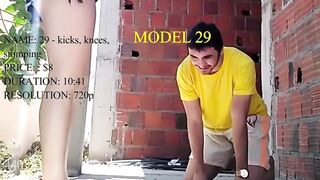 Bruutal model ballbusting