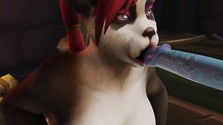 Pandaren Mio Deep Throating Thick Draenei Dick