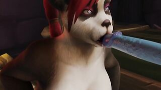 Pandaren Mio Deep Throating Thick Draenei Dick