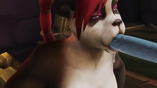 Pandaren Mio Deep Throating Thick Draenei Dick