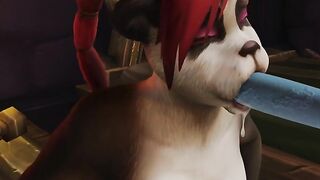 Pandaren Mio Deep Throating Thick Draenei Dick