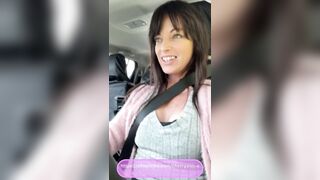 Milf public tit flash