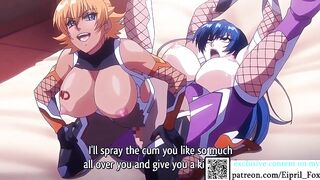 Futa Igawa Sakura and Yatsu Murakasi fucking Asagi So Hard - Futanari Action Taimanin Hentai Porn