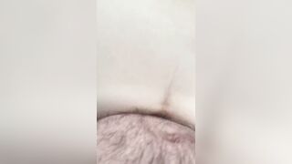 Wife doggy cum on her ass