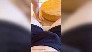 Trailer - Big cumshot on soles after handjob!