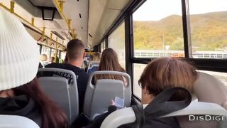 A Stranger Girl Jerked off and Sucked My Dick a Bus Full of People