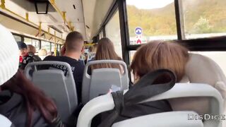 A Stranger Girl Jerked off and Sucked My Dick a Bus Full of People