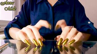 Tapping Nails Golden Nails