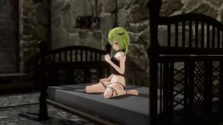 Uruha Rushia Bondage Hentai Mmd 3D Blonde Hair Color Edit Smixix