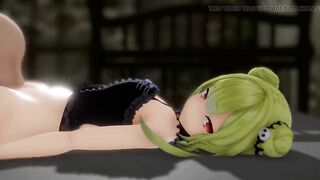 Uruha Rushia Bondage Hentai Mmd 3D Blonde Hair Color Edit Smixix