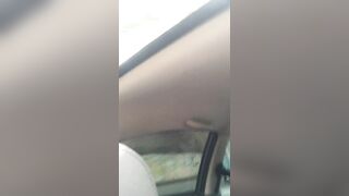 I masturbate my pussy in my friend's car and make a hot video